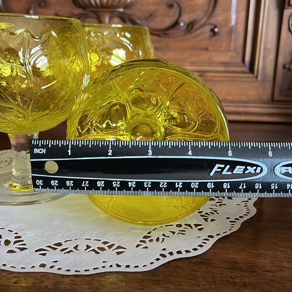 SECLA 3 Sigma Taste Setter Cabbage Wine /Water /Goblet Glasses - Picture 10 of 13